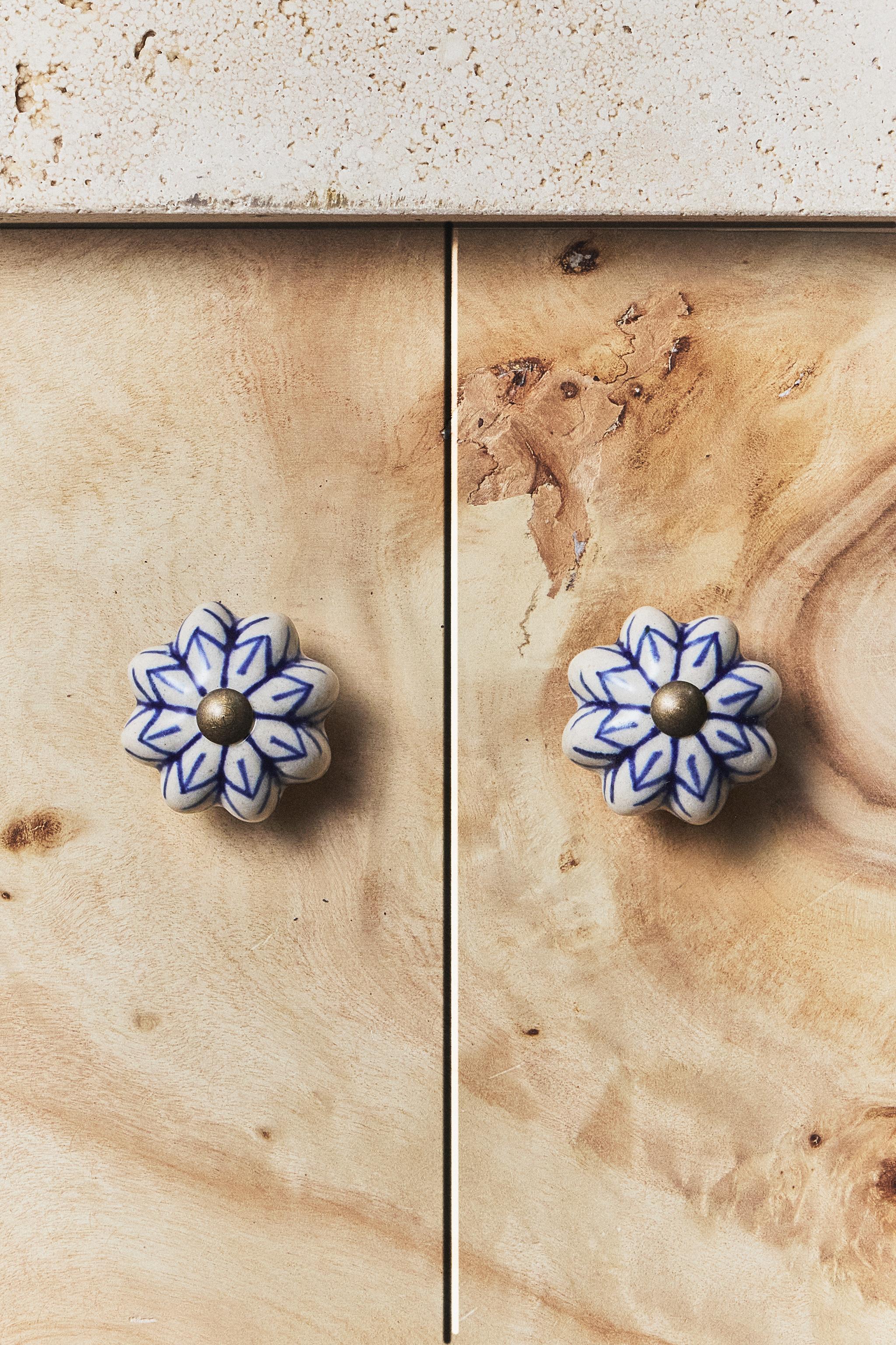 PACK OF STONEWARE DOOR KNOBS (PACK OF 2)